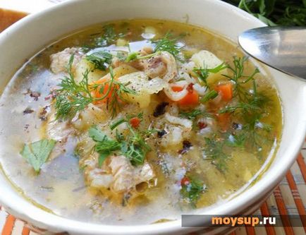 Суп з консервів сардини - простий рецепт для швидкого обіду