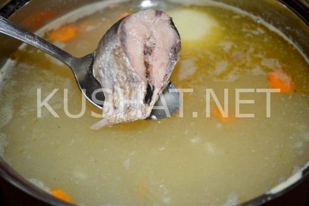 Supa din conserve de sardine de pește cu orez