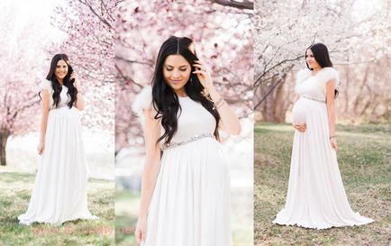 Весільні сукні для вагітних, що приховують живіт фасони