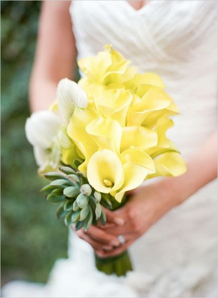 Buchet de nunta de la callas, ce culoare sa alegeti si cu ce rochie sa combinati