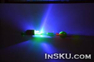 Elicopter luminos cu bandă elastică cu un LED