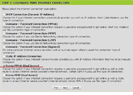 Schema și metodele de conectare a router-ului WiFi