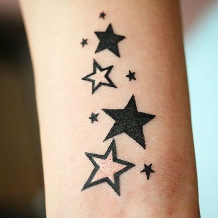 csillagok tetoválás