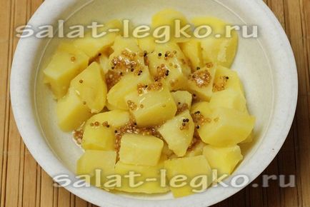 Salată caldă cu rețetă de cartofi foto