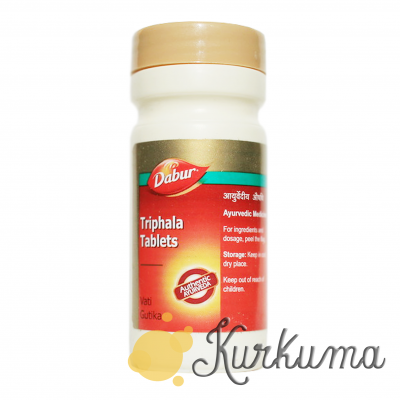 Трифала - в таблетках від компанії - Дабур, 60 таблеток (triphala dabur), kurkuma