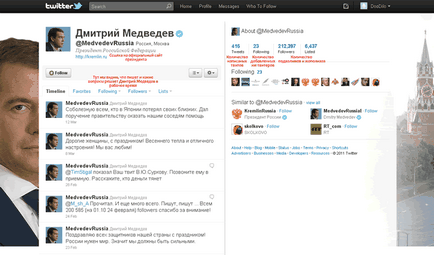 Tweeter-ul președintelui Dmitri Medvedyan