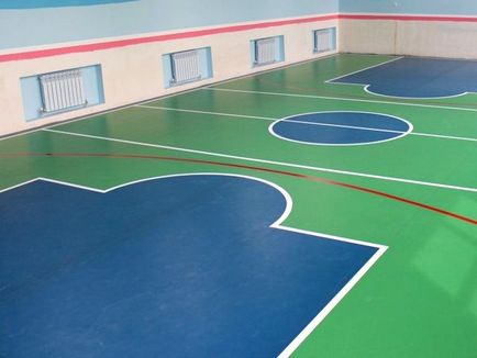 Укладання підлогових ПВХ покриттів для спортивних залів, технологія, інструкція і інструмент для