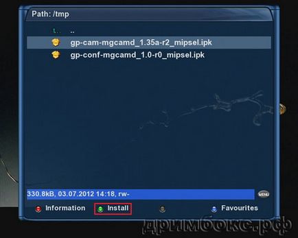 Instalarea emulatorului mgcamd în dreambox dm8000 hd pvr cu imaginea de la icvs