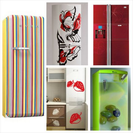 Frigiderul ca obiect de artă - idei de fotografie ale frigiderelor color