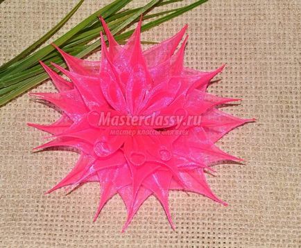 Hair klip virággal organza (tudom) Hair klip virággal organza