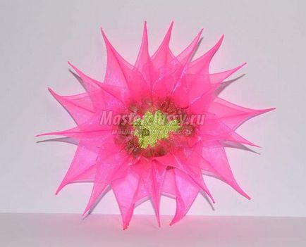 Hair klip virággal organza (sorrendben) Hair klip virággal organza