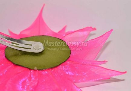 Hair klip virággal organza (hangulat) Hair klip virággal organza