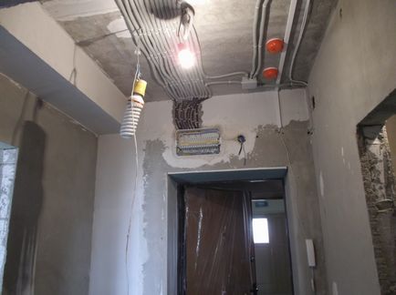 Înlocuirea cablului electric într-un apartament cu o cameră, electrician56