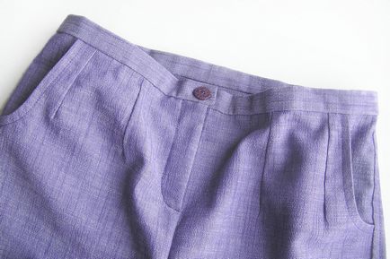 Pantaloni pentru femei cu buzunare și fermoar