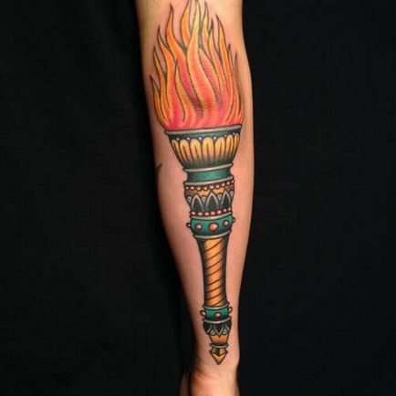 Значення татуювання факел, мистецтво татуювання! Татуювання фото, тату в киеве