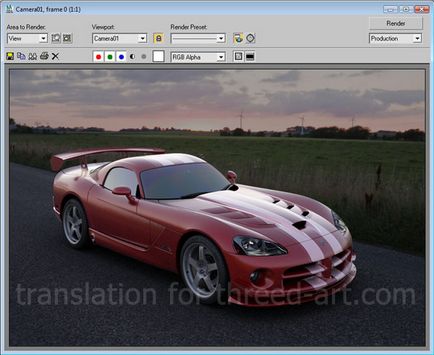 3D-2d уроки - візуалізація автомобіля v-ray і hdri
