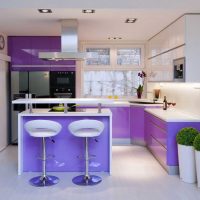 75 Cele mai bune combinații de culori pentru bucătăria purpurie