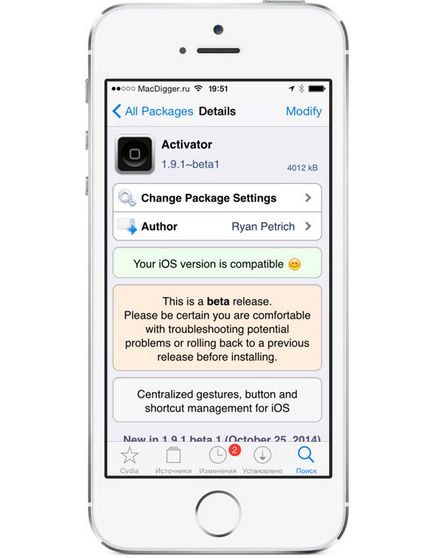 Activator отримав підтримку ios 8 cydia, - новини зі світу apple