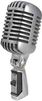 Béreljen retro mikrofon, kiadó elegáns mikrofon Shure 55sh seriesii, dinamikus kardioid