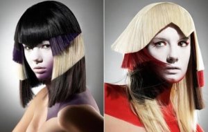 Blokk festés haj képet kreatív technológia, valamint egy bemutató program a video