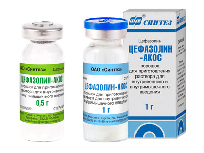 Instrucțiuni cefazolin pentru utilizarea injecțiilor