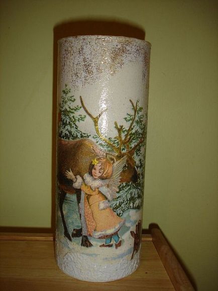 Decoupage vase de design opțiuni în diferite stiluri, ls