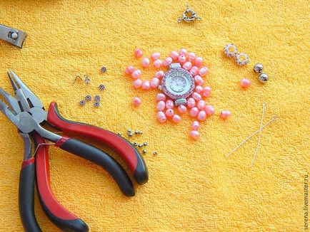Робимо годинник з браслетом з перлів в три нитки - ярмарок майстрів - ручна робота, handmade