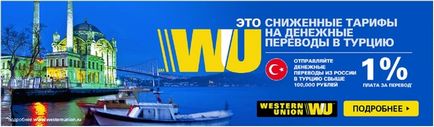 Western Union átutalások