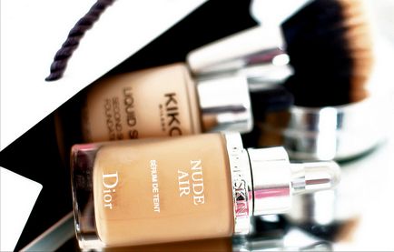 Dior nude air serum de teint - kiko liquid second skin foundation - або знову про піпетки! Kardamon