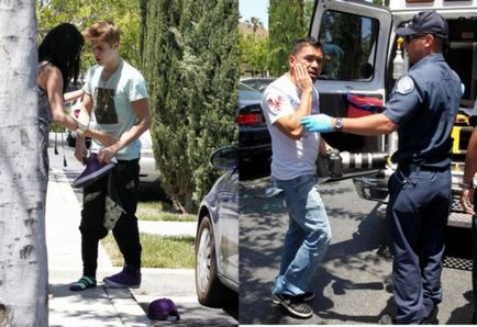 Justin bieber a lovit paparazzi, știrile femeilor