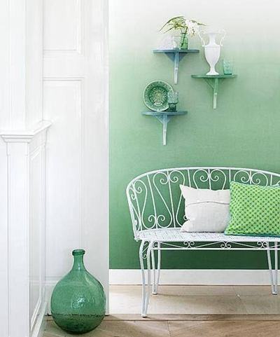 Efect - ombre - când pictați pereți, lux și confort
