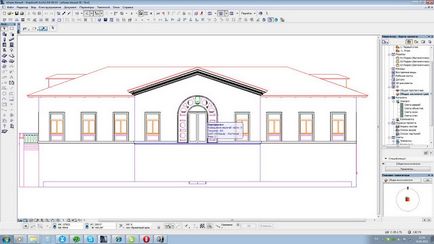 Efectul de umbrire pentru fațadă în software-ul Archicad