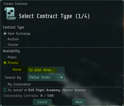 Eve online контракти на обмін предметами