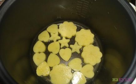 Cartofi arbori prăjiți într-o rețetă multivark - pas cu pas cu o fotografie