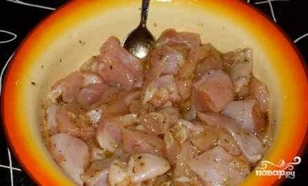 Nyúl filé, párolt tejföl - egy lépésről lépésre recept fotók