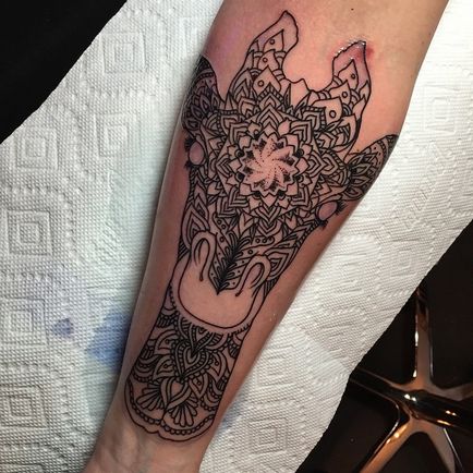 Fotografie și semnificația unui tatuaj de girafă