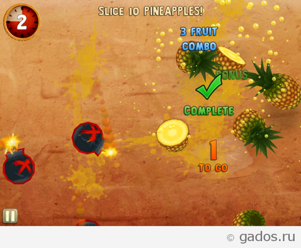 Fruit Ninja Puss in Boots hd lite - slesher iPad (iOS), alkalmazás Android és iOS