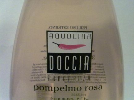 Tusfürdő aquolino Doccia pompelmo rosa - a kozmetikai vélemények