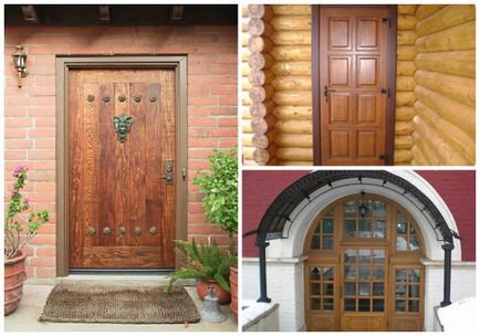 Ușă din lemn externă și internă