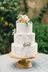 Az ötlet az esküvői dekoráció, márvány