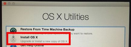 Ahogy újratelepíteni OS X interneten keresztül hasznosítás