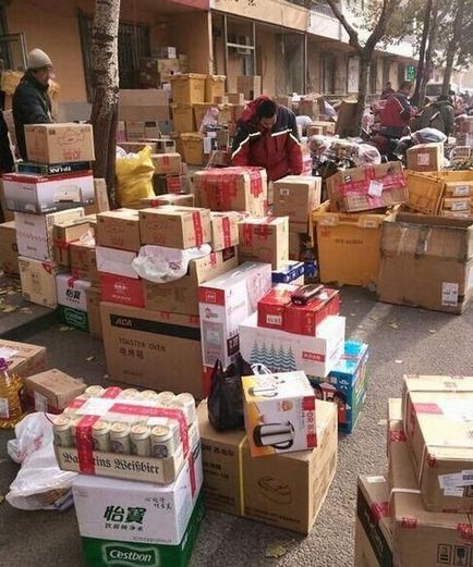 Як працює пошта Китаю після великої розпродажі багато фотографій - новини аліекспресс