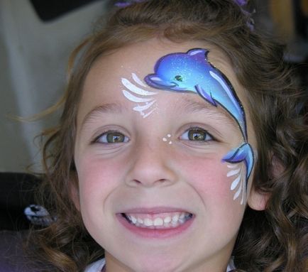 Hogyan akvagrim Dolphin (fotó) Hogyan akvagrim delfin
