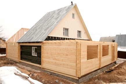 Як зробити прибудову до дерев'яного будинку своїми руками - додаткові споруди - блог - ск -