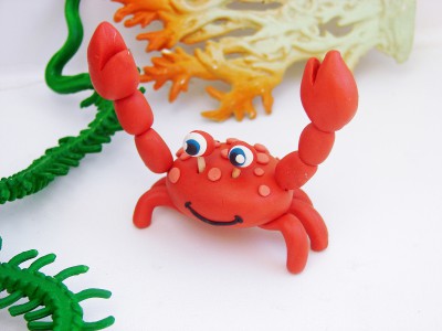 Cum se formează un crab din plasticină cu mâinile tale o clasă de master cu fotografie în etape