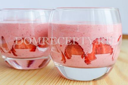 Căpșuni cu mousse de reteta cu fotografie