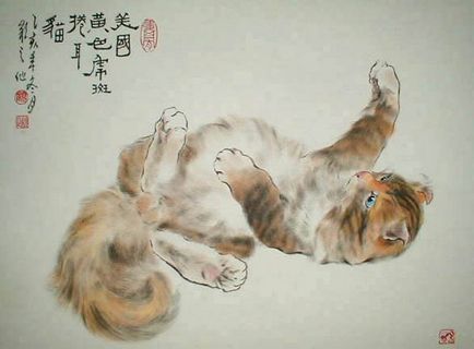 Pisicile în acuarele chinezilor chinezi, povestile lui Jinzhi