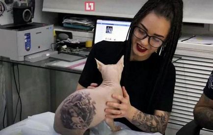 Pisica era plina de tatuaj