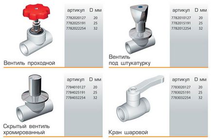 Вентили за полипропиленови тръби клапани (видео)