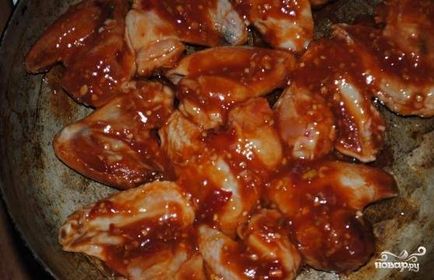 Csirkeszárny barbecue - lépésről lépésre recept fotók